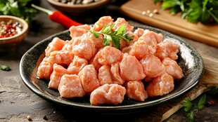 鲜嫩鸡肉丸 厨房美味佳肴