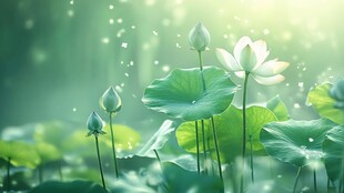 清新荷塘 荷韵悠然