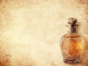 复古香水瓶的优雅质感