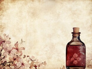 古风瓶花背景图