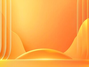橙黄渐变流体背景展示图