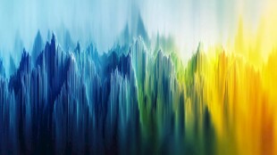 梦幻渐变色彩山峰背景图