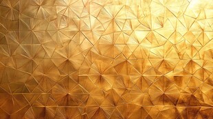 金色几何纹理立体背景图