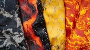 多彩流体纹理创意布料图案