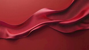 红色绸缎飘逸之美