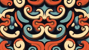 民族风几何花纹图案设计