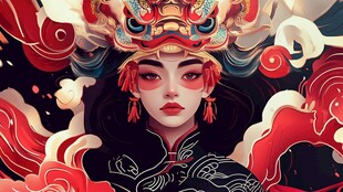 国风戏曲佳人 奇幻意境