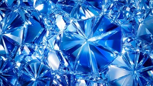 璀璨蓝色水晶宝石背景