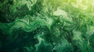 绿色梦幻流体艺术纹理