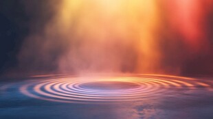 梦幻光影水面涟漪效果