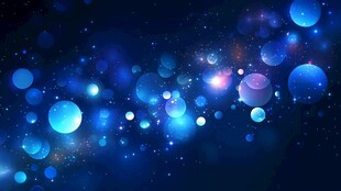 梦幻蓝色光斑背景图