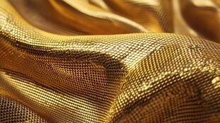 金色光泽网状织物纹理