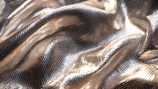 金属质感波纹面料纹理