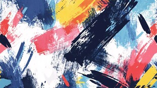 抽象多彩笔触艺术图案