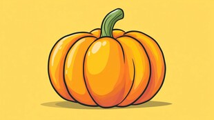 可爱卡通南瓜插画