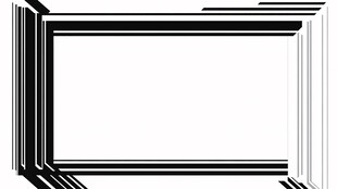 黑白线条立体边框图案