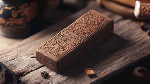 古朴雕刻香墨 古韵十足