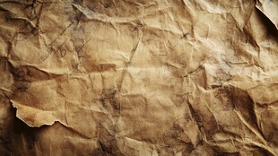 复古皱巴巴的旧纸张纹理