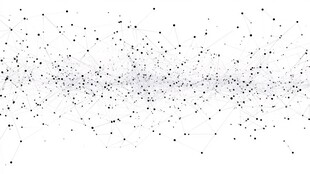 黑白粒子连线抽象背景图