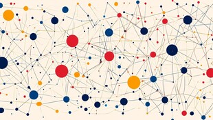 抽象网络连接点图案背景