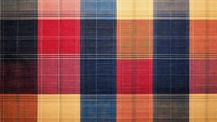 多彩格子图案布料纹理