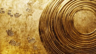 金色古韵纹理背景图案