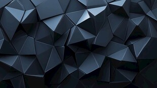 黑色多边形立体几何背景