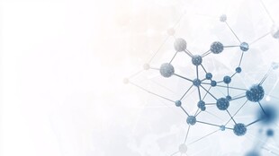 科技感分子结构背景图