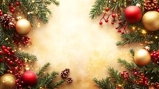 圣诞节日装饰背景图