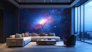 梦幻星空客厅现代风设计