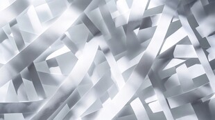 银白几何抽象立体背景图