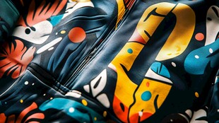 个性涂鸦风时尚皮夹克