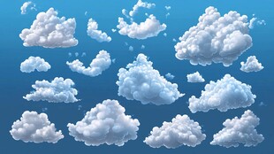 多样云朵素材图