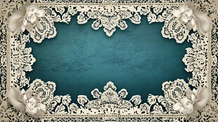 蕾丝边框的复古风背景图