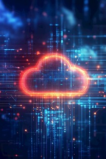 科技感云数据背景图像