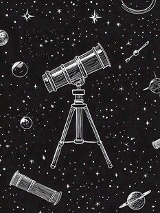 天文望远镜与浩瀚星空图景