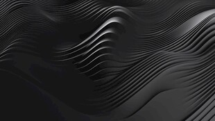 黑色波纹抽象背景纹理