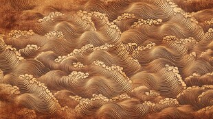 中式古典海浪纹理图案