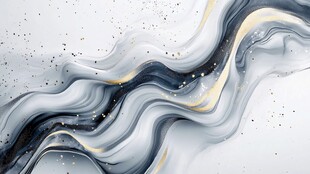 流动水墨风抽象艺术背景图