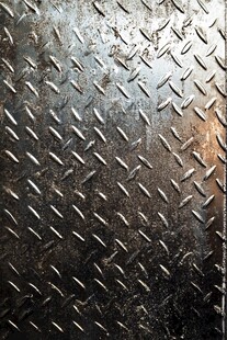 金属花纹钢板纹理特写