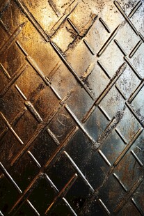 金属菱形花纹锈迹纹理图