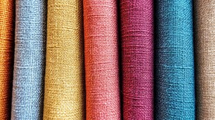 多彩织物纹理展示