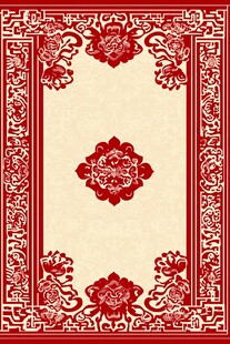 中式传统花纹地毯图案设计