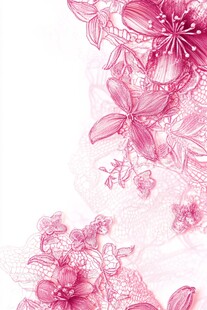 粉色花卉手绘浪漫图案
