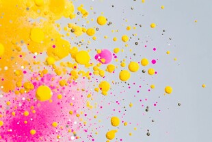 彩色粉末飞溅艺术画面