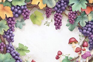 葡萄藤蔓环绕的童话角落