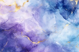 梦幻蓝紫金大理石纹理背景