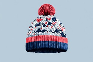 多彩针织毛线帽