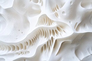 白色立体纹理艺术图案