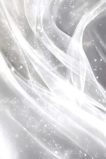 梦幻白色飘带闪烁背景图